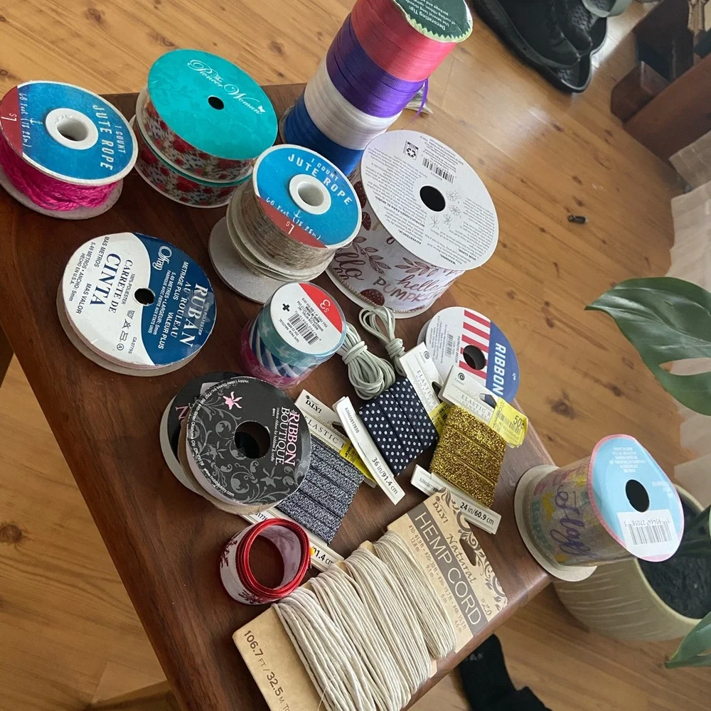 Ribbon for crafting some brand new never opened some are not a whole role